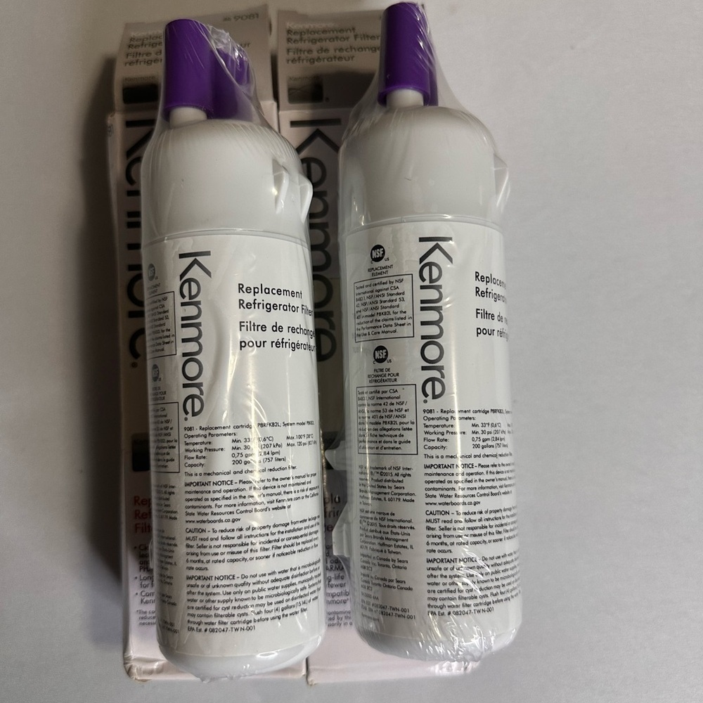 2-PACK Kenmore 9081 Refrigerator Water Filter 46-9081 - Picture 5 of 6